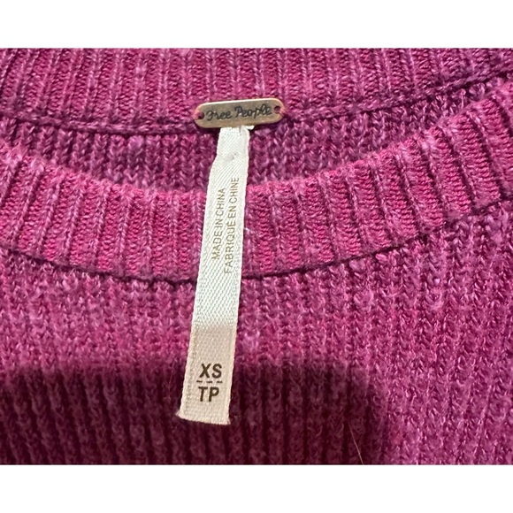 Free People On Your Team Sweater Mini Dress Size XS - Purple/Pink - Picture 2 of 11